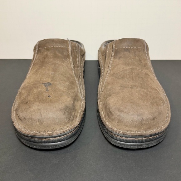 Mens NAOT Bjorn Brown Nubuck Leather Comfort Slip On Clogs / Size 12 - EU 45 main image 9